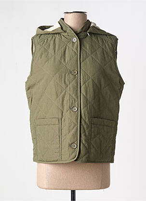 Doudoune poches a capuche vert JULIE GUERLANDE femme