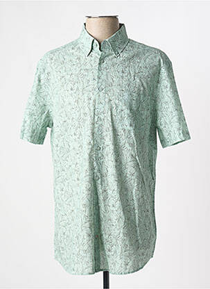 Chemise manches courtes vert CAMBRIDGE pour homme