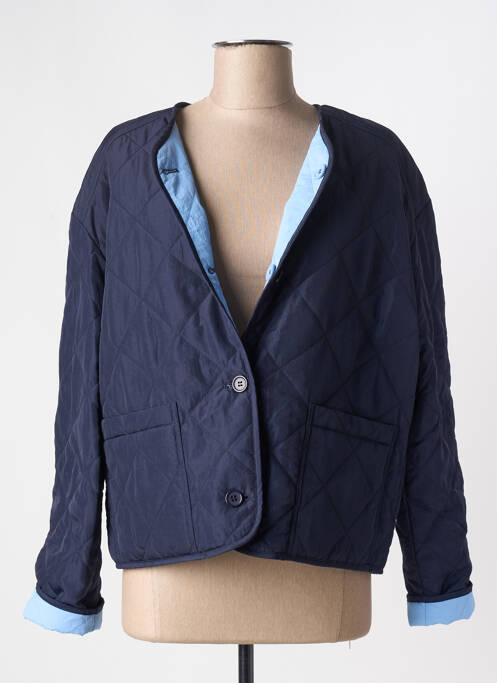 Doudoune poches sans capuche bleu JULIE GUERLANDE femme