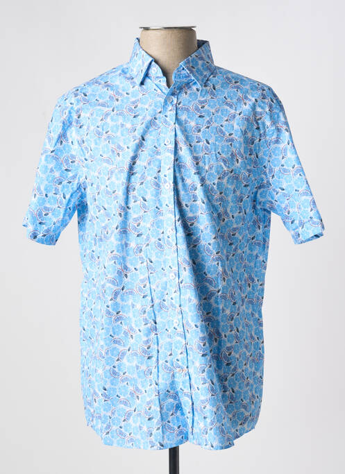Chemise manches courtes bleu CAMBRIDGE pour homme