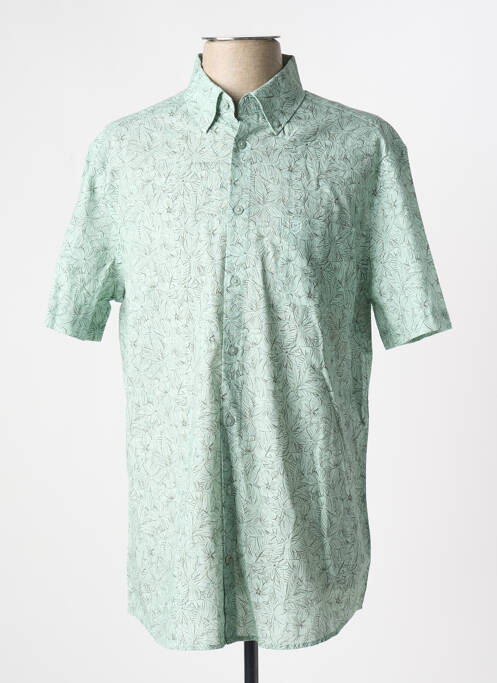 Chemise manches courtes vert CAMBRIDGE pour homme
