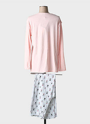 Pyjama coupe droite rose MASSANA femme