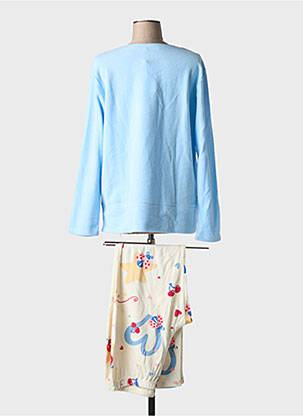 Pyjama coupe droite bleu MASSANA femme