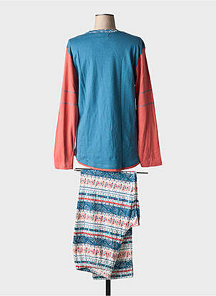 Pyjama coupe droite bleu MASSANA femme