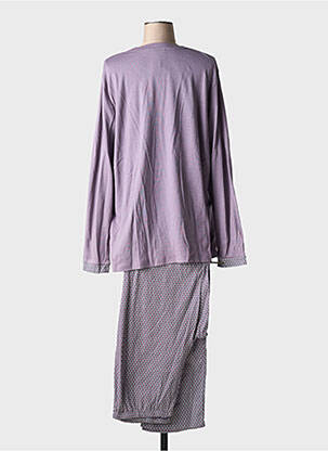 Pyjama coupe droite violet EGATEX femme