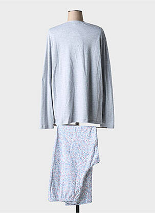 Pyjama coupe droite gris EGATEX femme