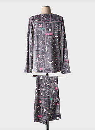 Pyjama coupe droite rose MASSANA femme
