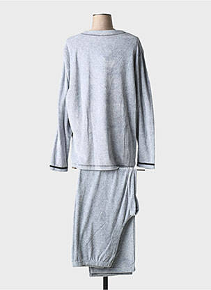 Pyjama coupe droite gris EGATEX femme