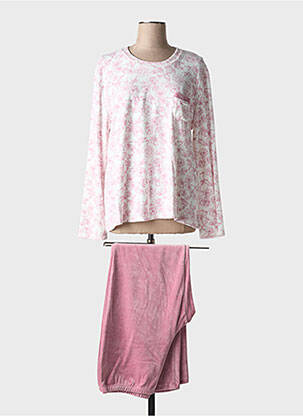 Pyjama coupe droite rose EGATEX femme