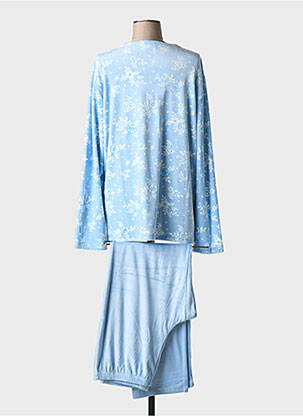 Pyjama coupe droite bleu EGATEX femme