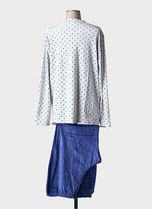 Pyjama coupe droite bleu EGATEX femme