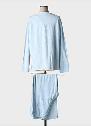Pyjama coupe droite bleu EGATEX femme