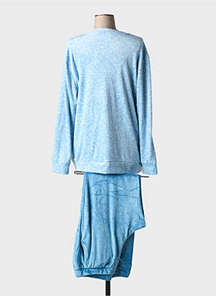 Pyjama coupe droite bleu EGATEX femme