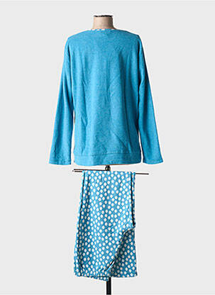 Pyjama tissage jersey bleu MASSANA femme