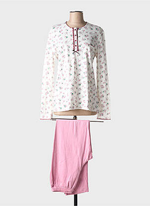 Pyjama tissage jersey rose EGATEX femme
