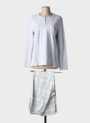 Pyjama tissage jersey gris EGATEX femme