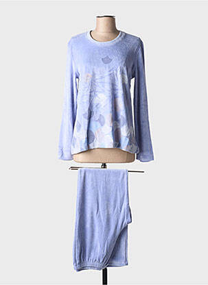 Pyjama coupe droite violet EGATEX femme