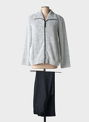 Ensemble pantalon fermeture zippée au dos gris EGATEX femme