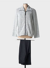 Ensemble pantalon col col montant gris EGATEX femme