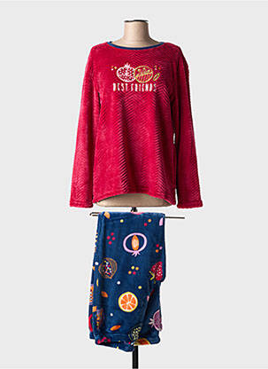 Pyjama coupe droite bleu MASSANA femme