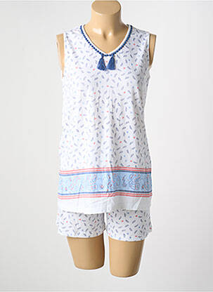Pyjama tissage jersey bleu EGATEX femme