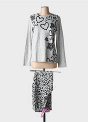 Pyjama gris MASSANA pour femme seconde vue