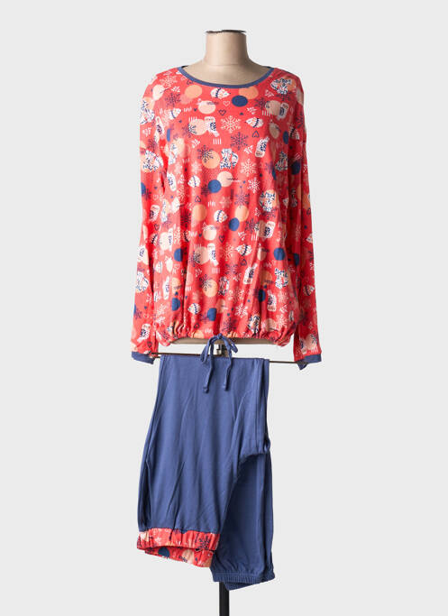 Pyjama orange MASSANA pour femme