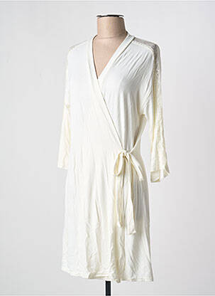 Robe de chambre stretch blanc ANTIGEL femme
