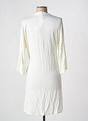 Robe de chambre stretch blanc ANTIGEL femme