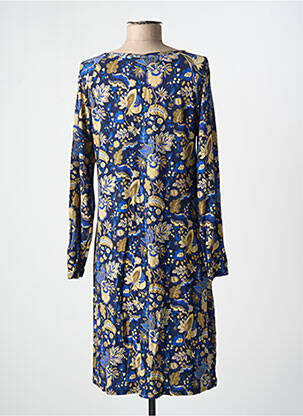 Chemise de nuit imprimé fleurs bleu ANTIGEL femme