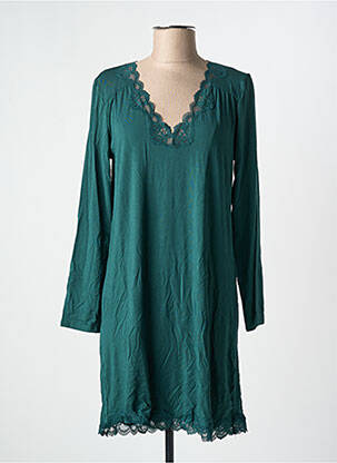 Chemise de nuit manches longues vert ANTIGEL femme