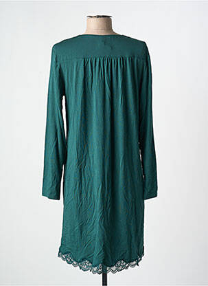 Chemise de nuit col v vert ANTIGEL femme