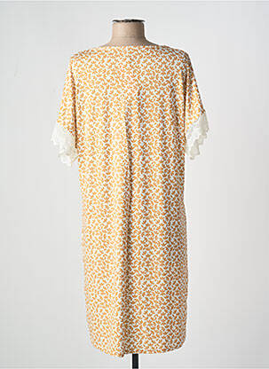Chemise de nuit col v jaune ANTIGEL femme