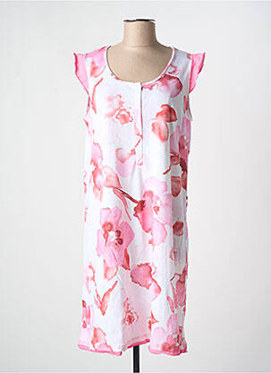 Chemise de nuit imprimé fleurs rose EGATEX femme