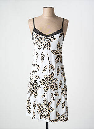 Nuisette/combinette manches bretelles ajustables blanc EGATEX femme