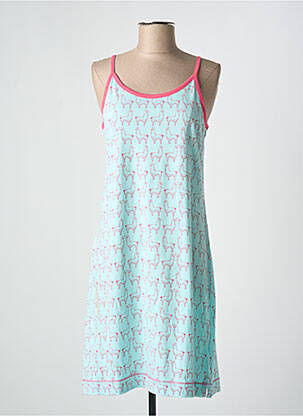 Nuisette/combinette col rond bleu REBELLE femme