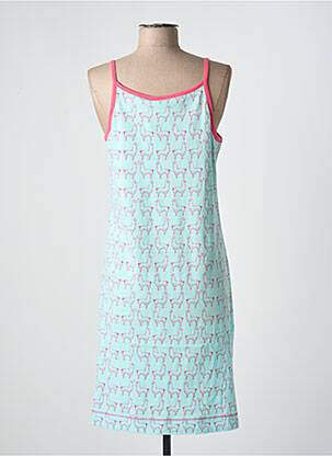Nuisette/combinette col rond bleu REBELLE femme