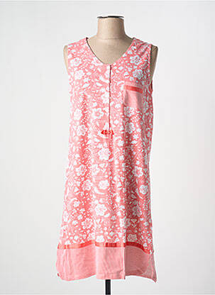 Chemise de nuit col v rouge EGATEX femme