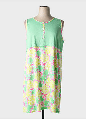 Chemise de nuit vert MASSANA pour femme