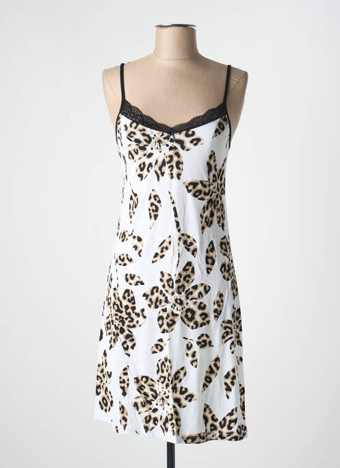 Nuisette/combinette manches bretelles ajustables blanc EGATEX femme