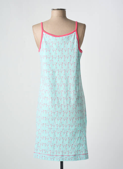 Nuisette/combinette col rond bleu REBELLE femme