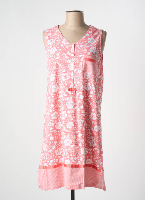 Chemise de nuit col v rouge EGATEX femme