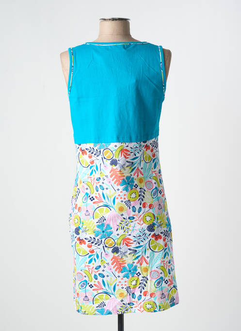 Chemise de nuit imprimé fantaisie bleu MASSANA femme
