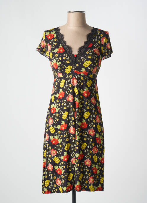 Chemise de nuit noir ANTIGEL pour femme