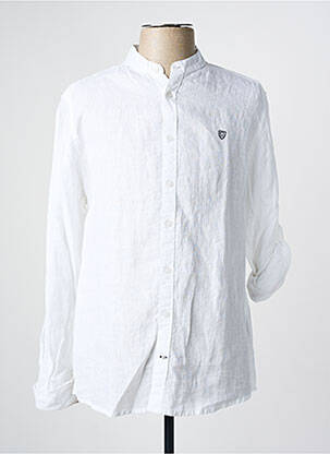 Chemise manches longues coupe droite blanc CAMBRIDGE homme