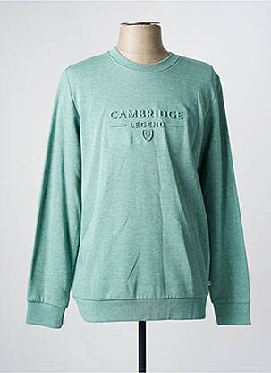 Sweat-shirt manches longues manches longues vert CAMBRIDGE homme