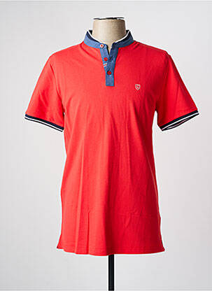 Polo coupe droite manches courtes rouge CAMBRIDGE homme