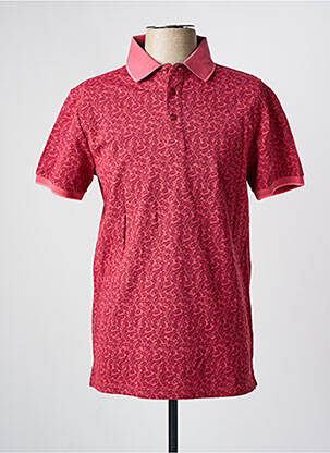 Polo stretch manches courtes rouge CAMBRIDGE homme