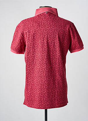 Polo stretch manches courtes rouge CAMBRIDGE homme