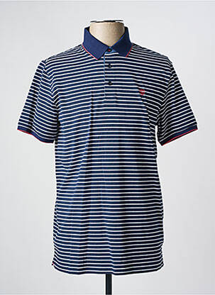 Polo stretch manches courtes bleu CAMBRIDGE homme